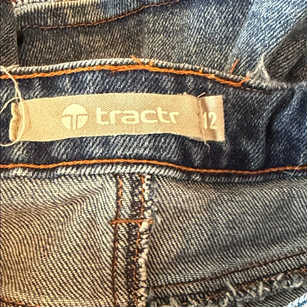 Girls' Blue Denim Ruffle Skirt - Picture 3 of 3